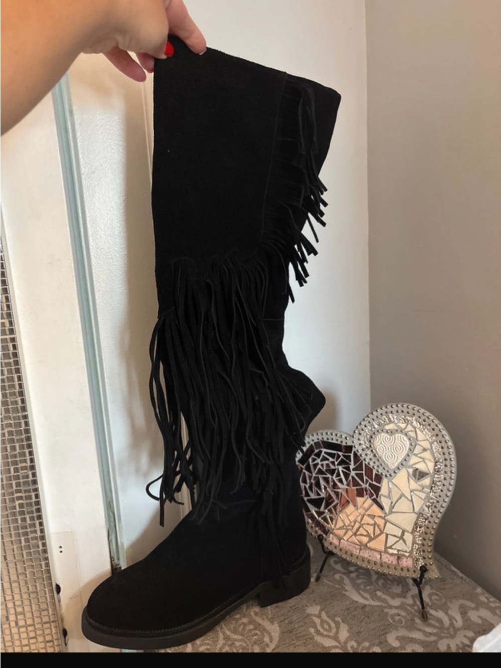 Jeffrey Campbell thigh high boots